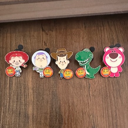 Disney Trading Pin Toy Story Land, Booster, 2016 lot of 5 preowned