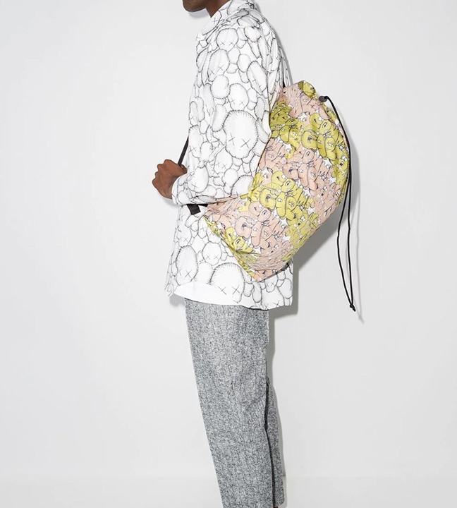 Comme Des Garcons Shirt X KAWS Drawstring Sling Bag