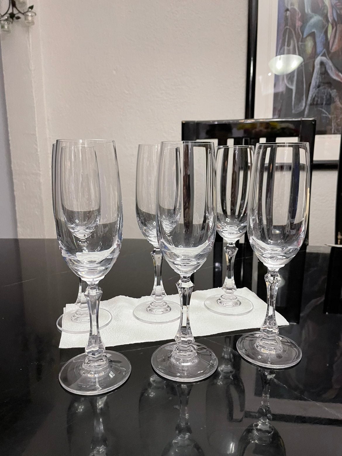 Crystal Flute glasses (item #710)