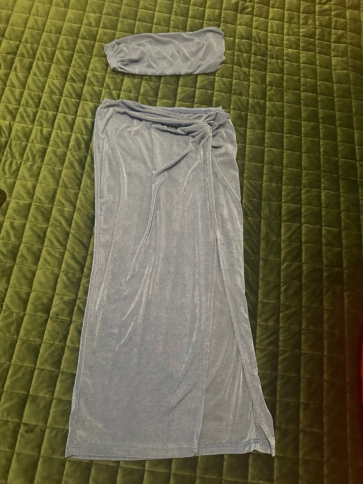 SHEIN skirt and top set blue size medium