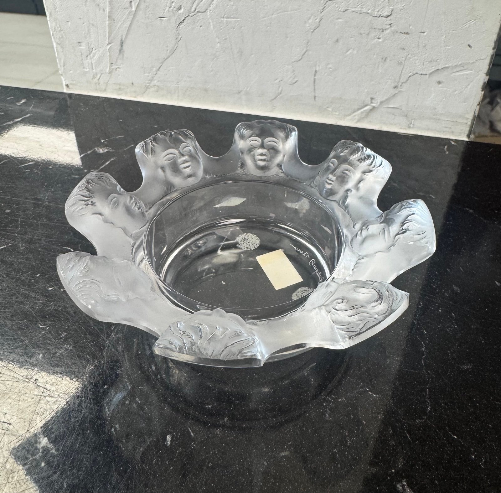 Lalique “St. Nicholas Cherub Faces” Trinket Dish
