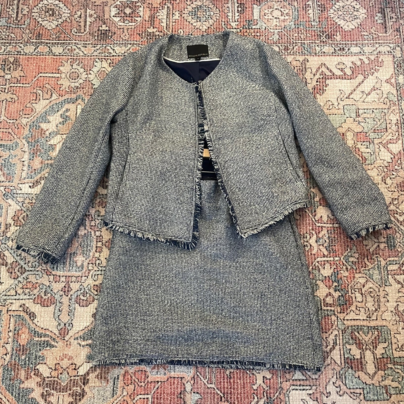 Tweed skirt and jacket