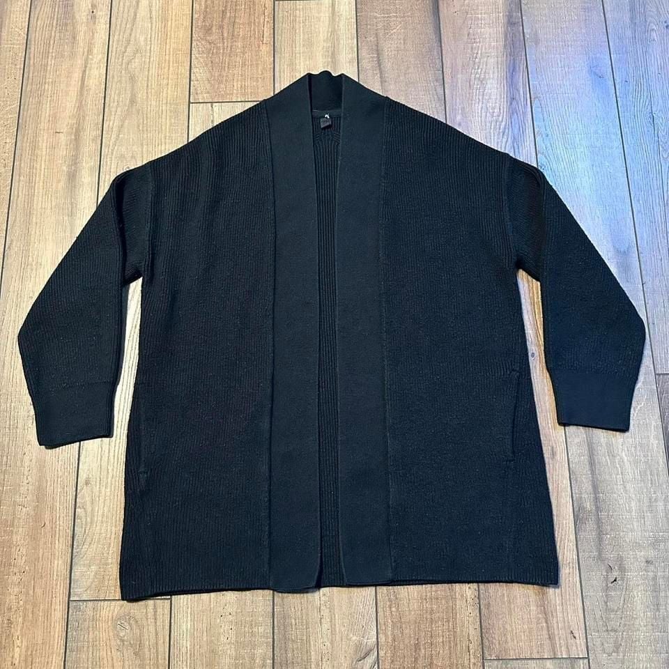 Lululemon women's black athletic wrap cardigan sweater size 2