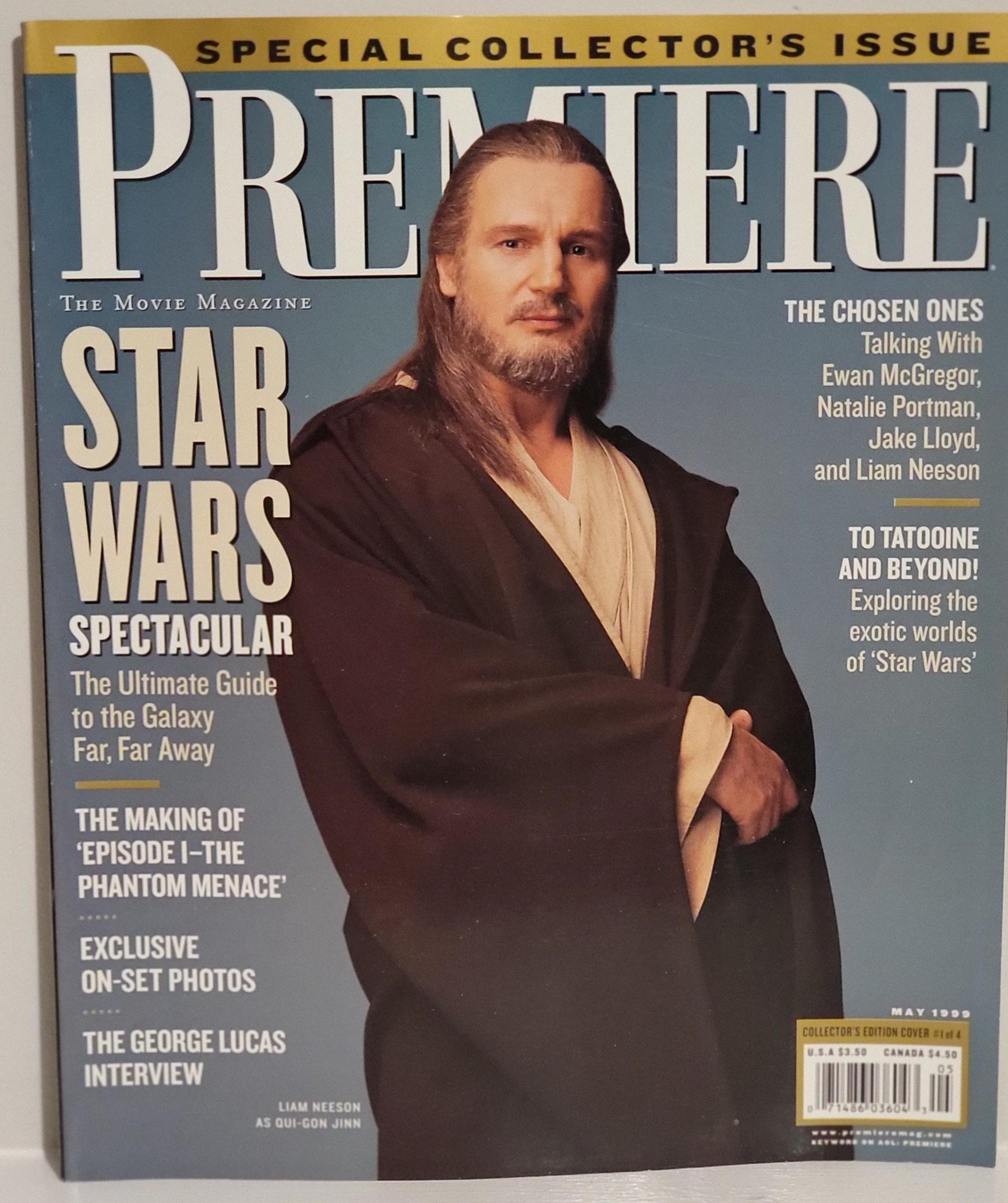 Star Wars The Phantom Menace Premiere Magazine Liam Neeson May 1999