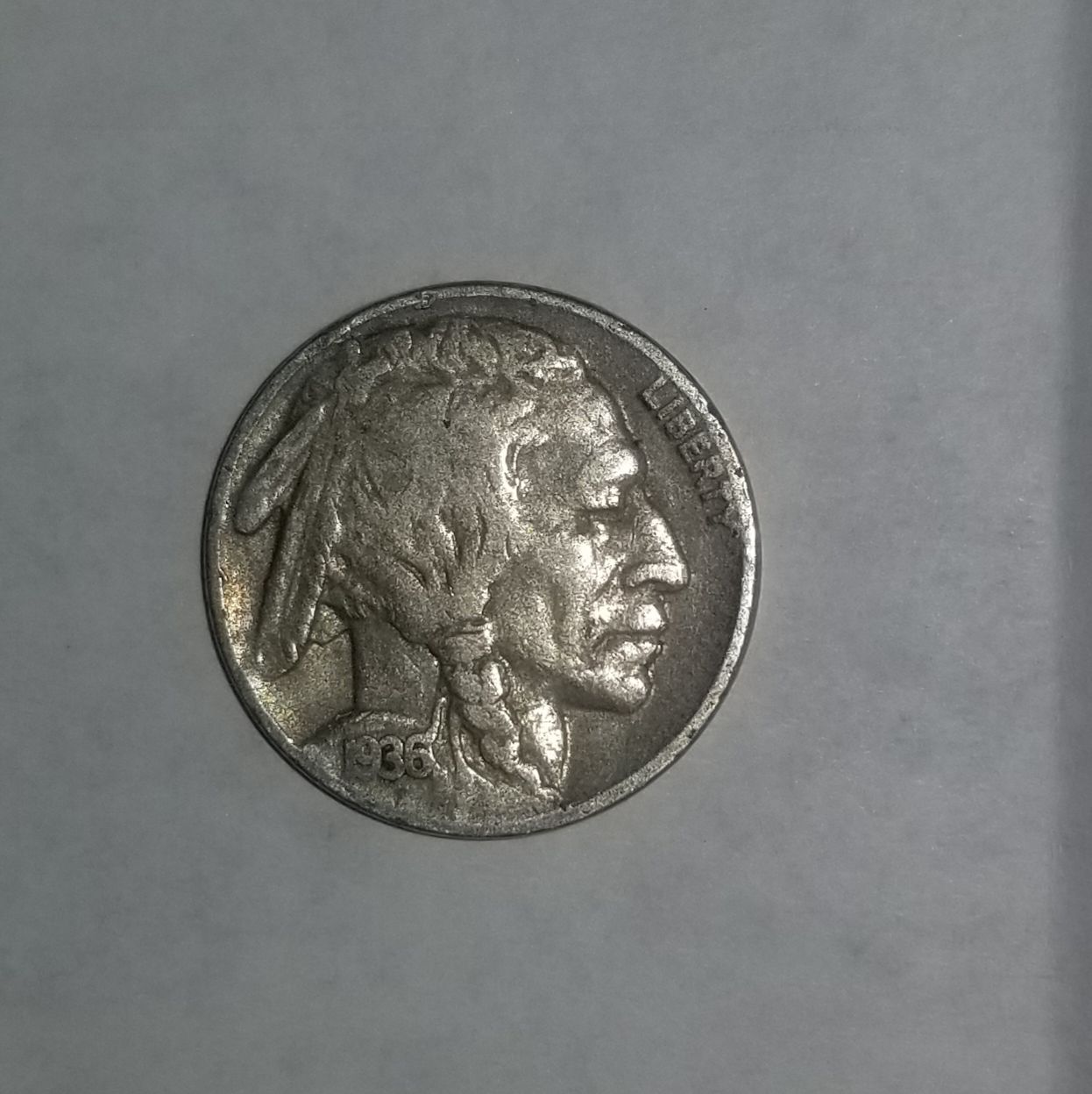 1936 Indian head Buffalo Nickel
