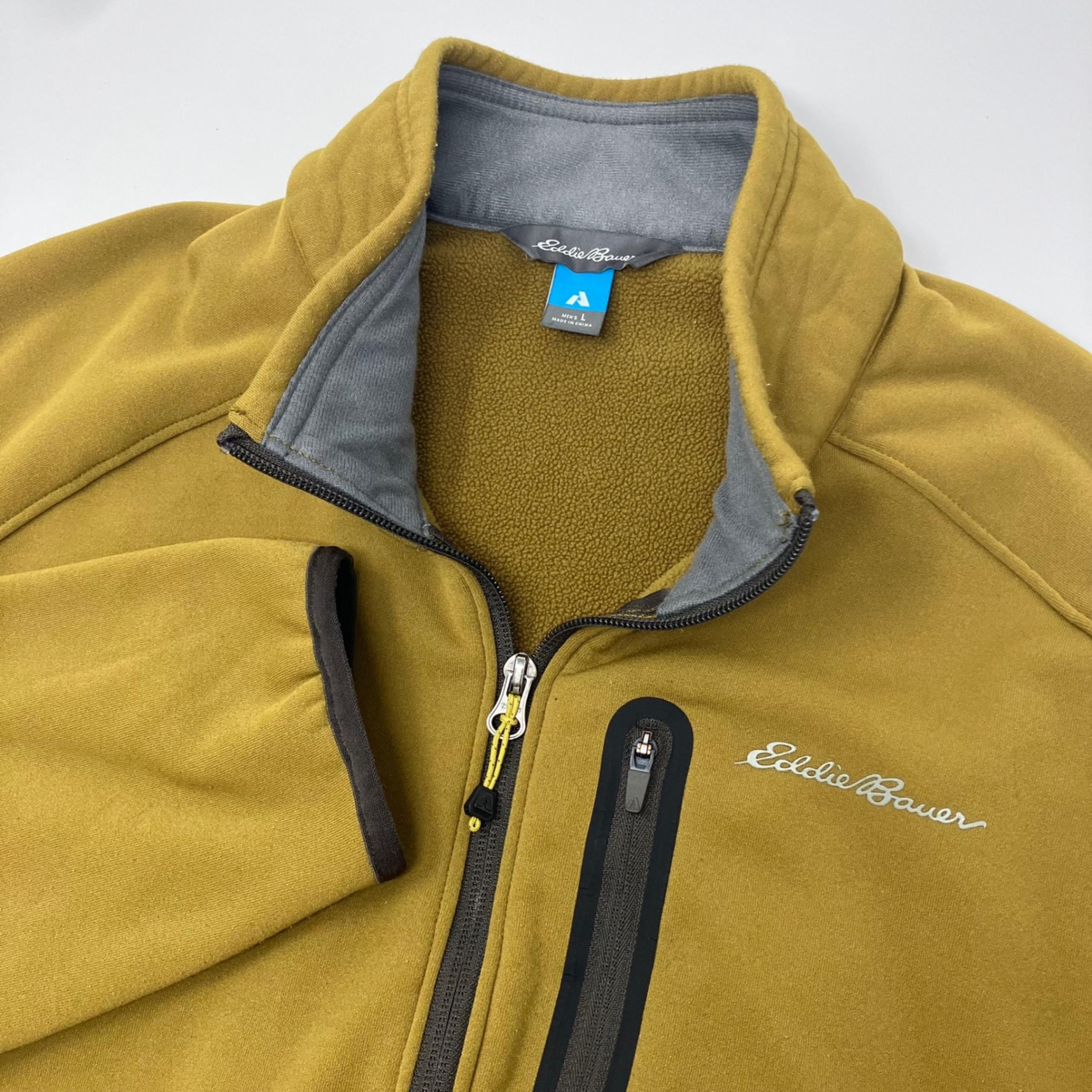 Eddie Bauer First Ascent Cloud Layer Pro Fleece Pullover Men's L 1/4 Zip Jacket