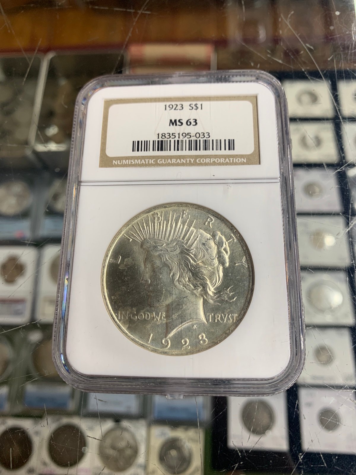 1923 Peace Dollar MS63