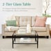 32 Square 2-Tier Large Coffee Table