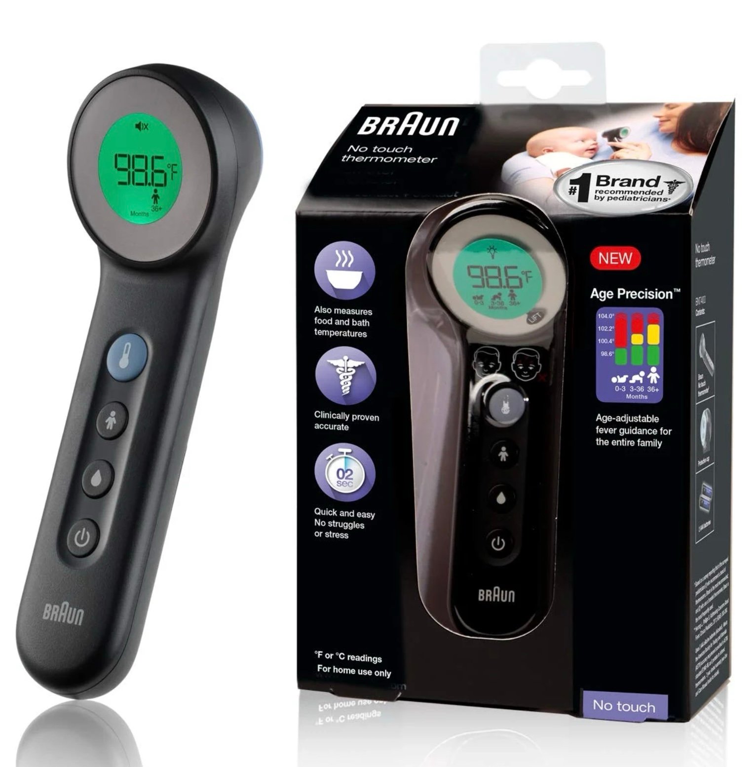 Braun 7 Non-Contact 3-in-1 Thermometer