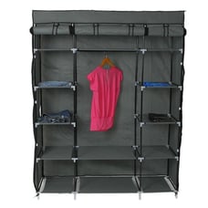 53 Portable Closet Wardrobe Clothes Rack Storage Organizer With Shelves