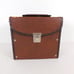 45 rpm Record Carrying Case Vintage Side Clasp Brown Plastic Handle FLAW