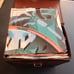 45 rpm Record Carrying Case Vintage Side Clasp Brown Plastic Handle FLAW