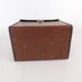 45 rpm Record Carrying Case Vintage Side Clasp Brown Plastic Handle FLAW