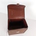 45 rpm Record Carrying Case Vintage Side Clasp Brown Plastic Handle FLAW