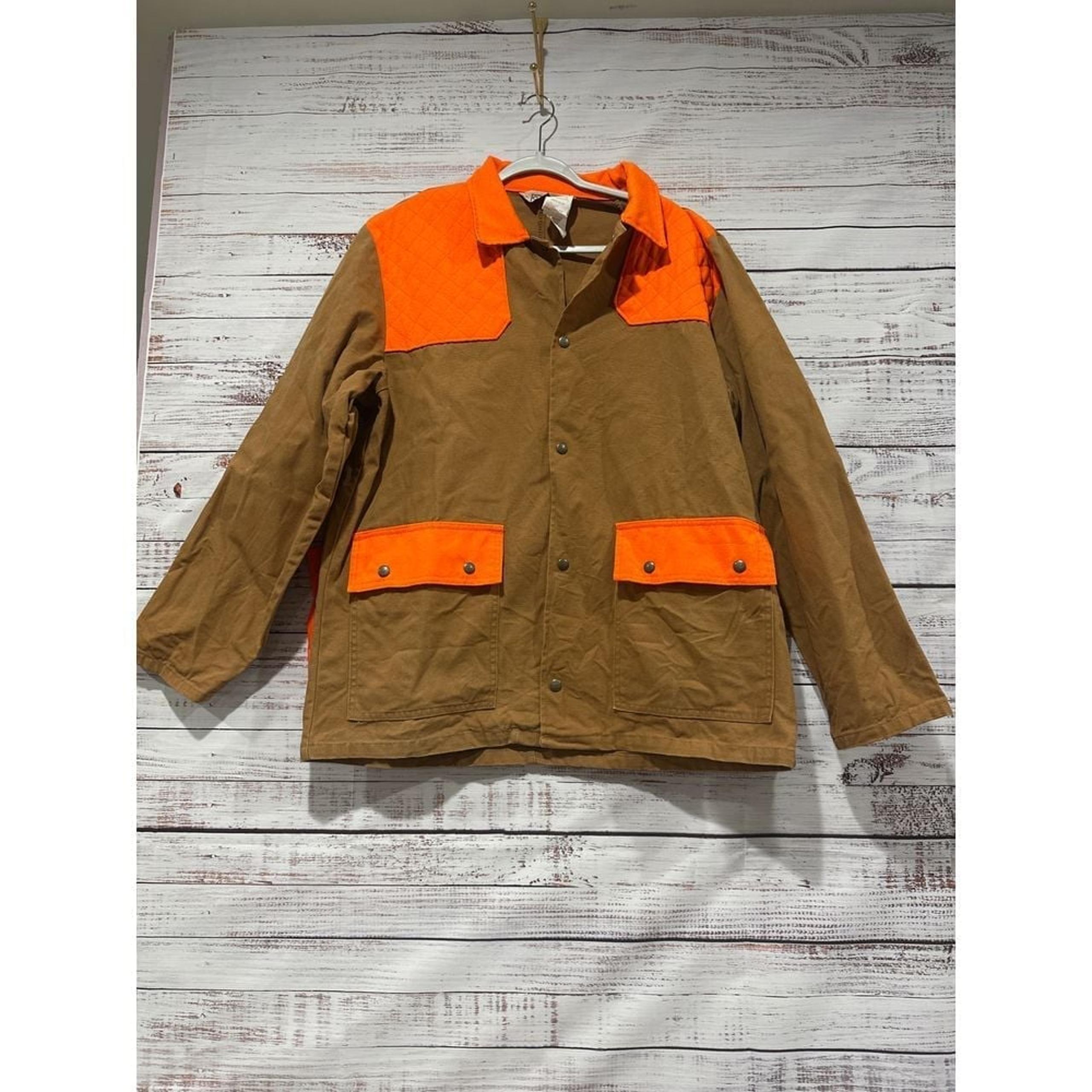 Mens WALLS Dry Plus Hunting Jacket w/ Game Pouch Blaze Orange Size 42-44