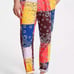 Sun+Stone Men Pants MARCUS 31 (34x32) Straight Fit Colorblock Bandana Patchwork