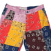 Sun+Stone Men Pants MARCUS 31 (34x32) Straight Fit Colorblock Bandana Patchwork