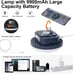 Flashlight Portable LED Camping Lantern Rechargeable Light 10000mAh 4000LM