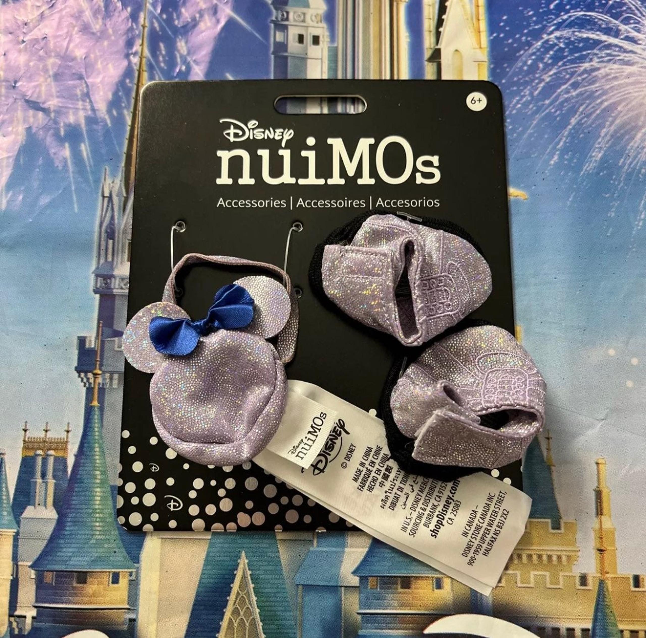 Walt Disney World 50th Anniversary nuiMOs Purple Shoes & Purse Belt Bag