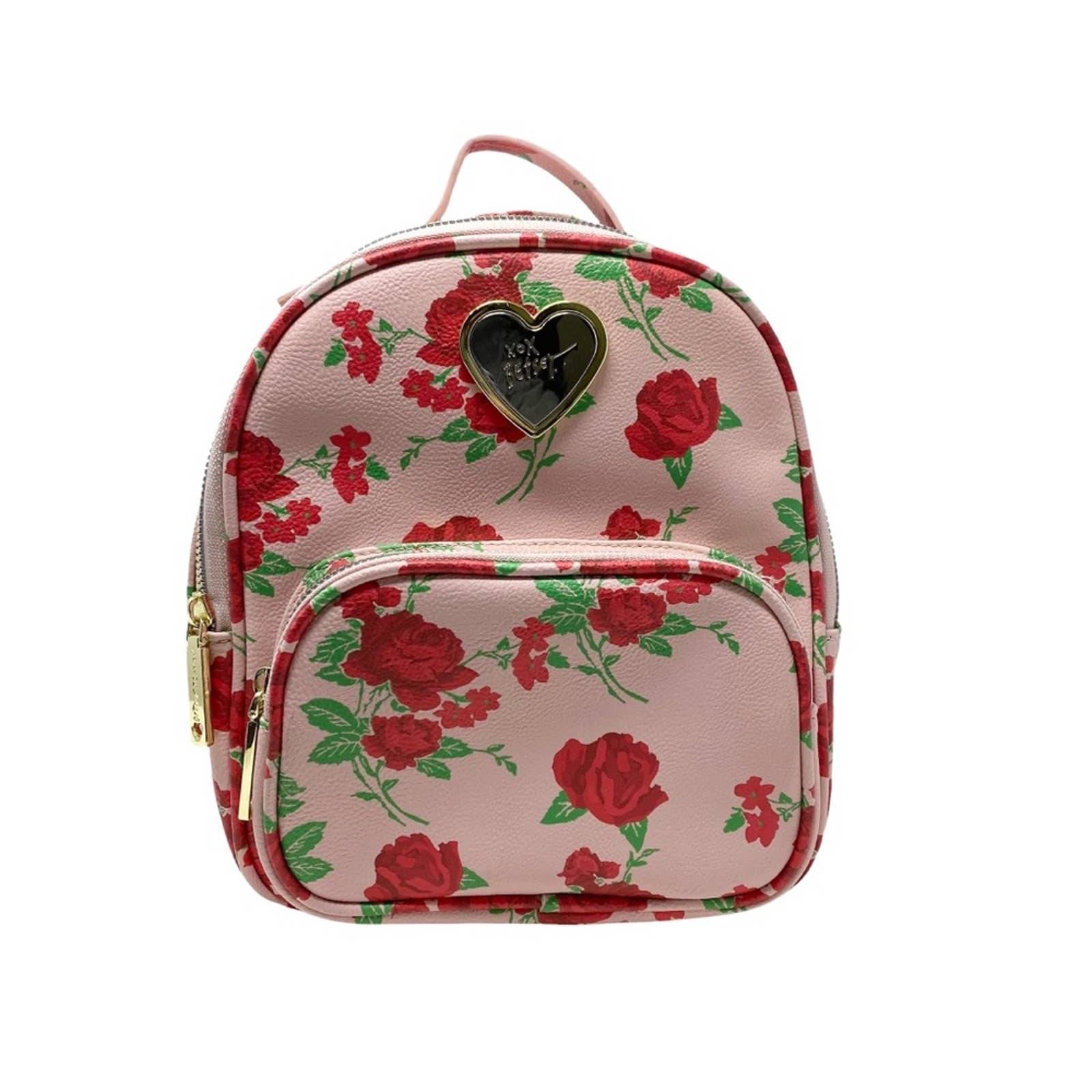 Backpack Crossbody Bag $88 MINI NWT Betsey Johnson White Floral Multi Small Backpack Crossbody Bag $88 MINI NWT Betsey Johnson White Floral Multi Small