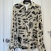 Sportmax Max Mara Label-cut100% Silk Printed Blouse Shirt Sz:M US6 Spring/Summer