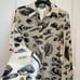 Sportmax Max Mara Label-cut100% Silk Printed Blouse Shirt Sz:M US6 Spring/Summer