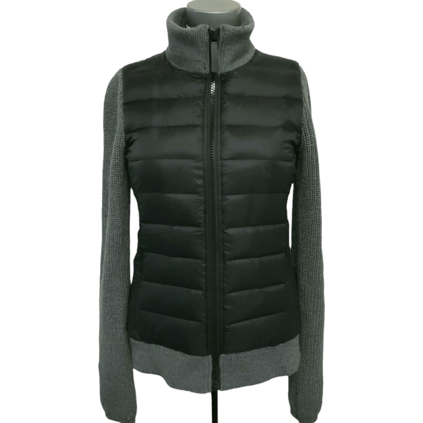 MARC New York Performance mixed packable sweater knit down puffer jacket Size S