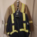 Fire Zero Reflective Work Jackets Tan and Navy Blue Medium