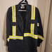 Fire Zero Reflective Work Jackets Tan and Navy Blue Medium