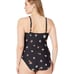Plus Size Bloomin Beauty Plunge Lace-up Mio One-Piece sizes 1X, 2X and 3XL