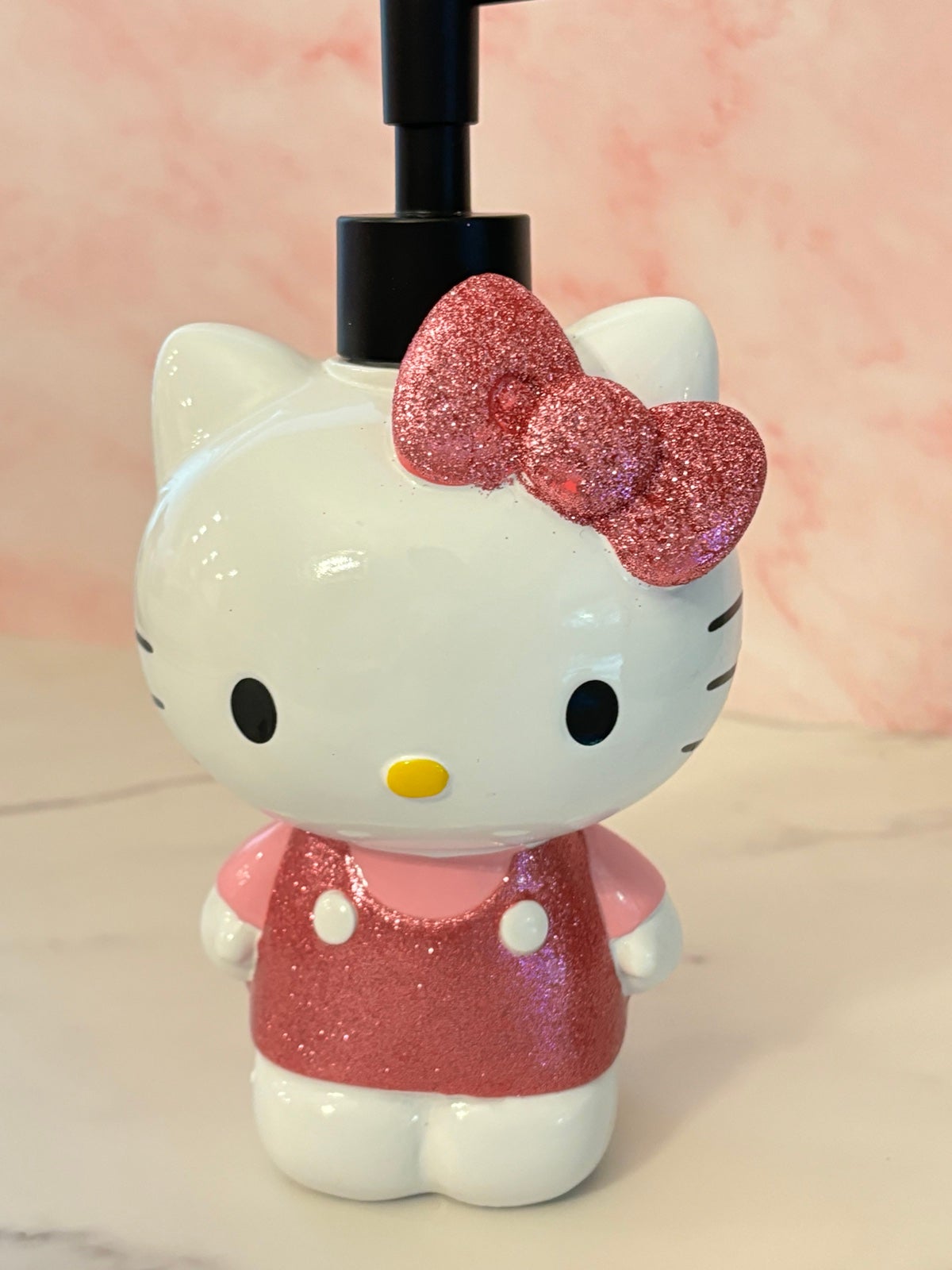 Hello Kitty ceramic Bling Pink soap/lotion dispenser