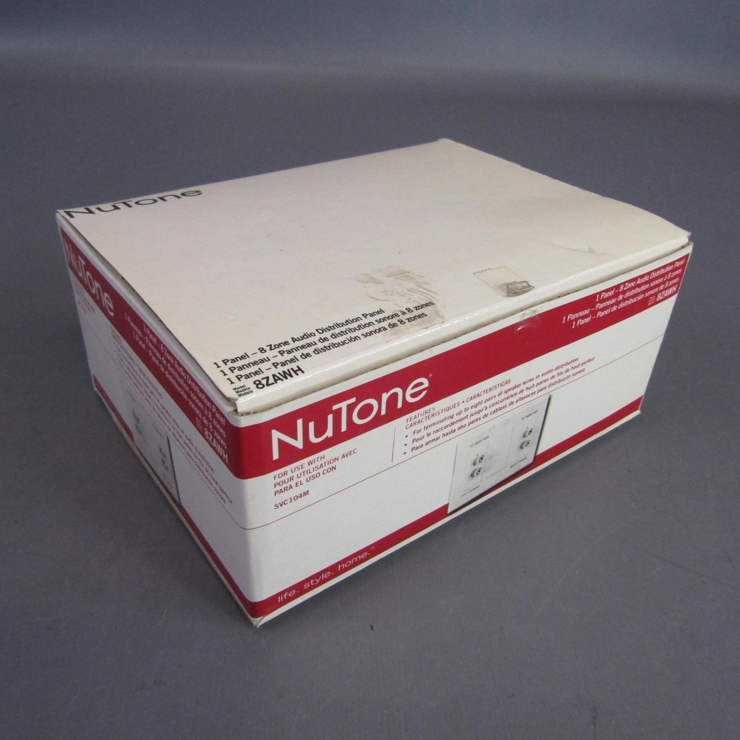 NuTone 8 Zone Audio Distribution Panel Speaker Wire Termination 8ZAWWH
