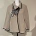 Jaskar Cardigan Sweater.Size Medium. Tan w/zebra print