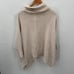 LOFT Cream Speckled Turtleneck Poncho Sweater // L