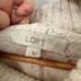 LOFT Cream Speckled Turtleneck Poncho Sweater // L