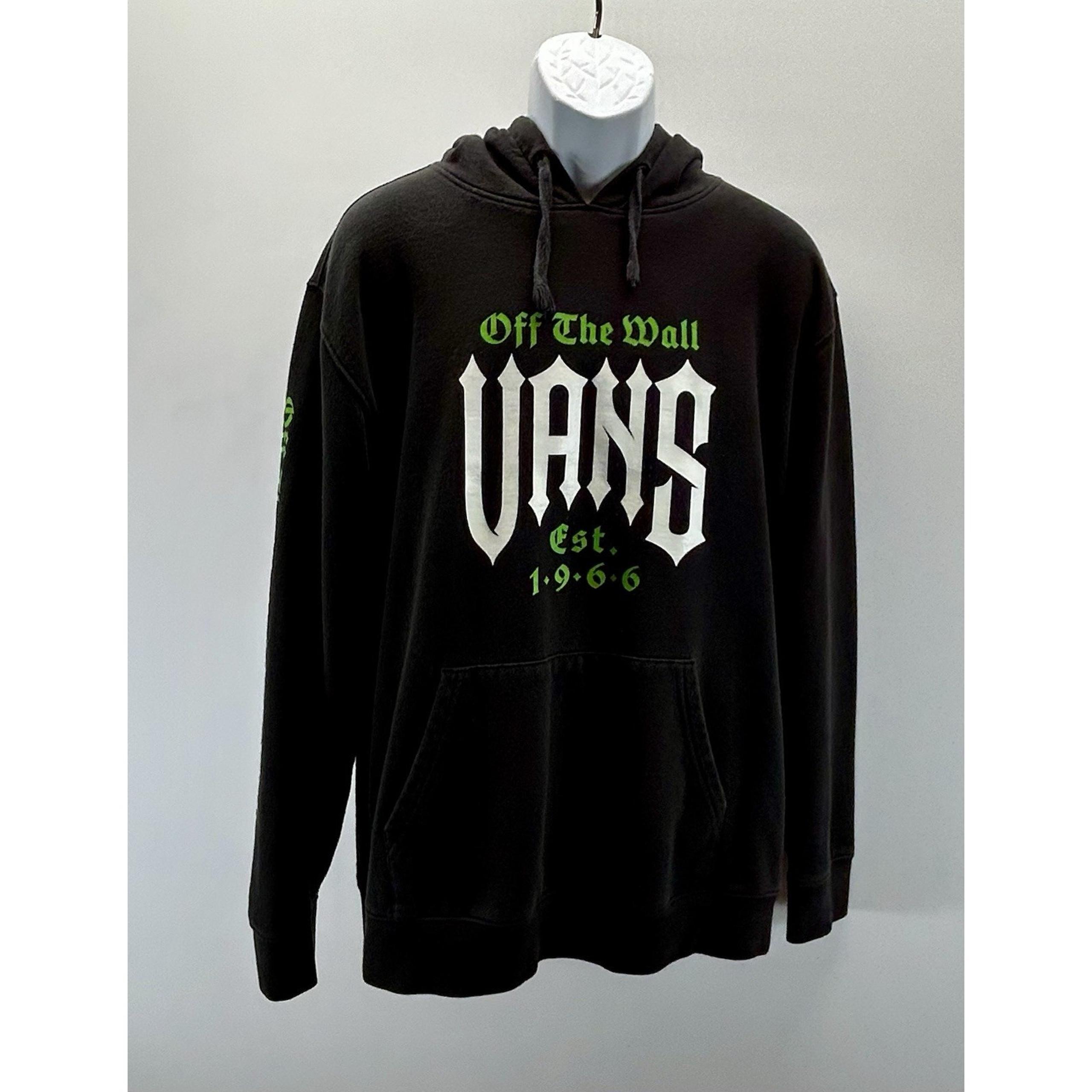 Vans "Eyes In The Dark" Pullover Large (Black) Hooded Sweatshirt.