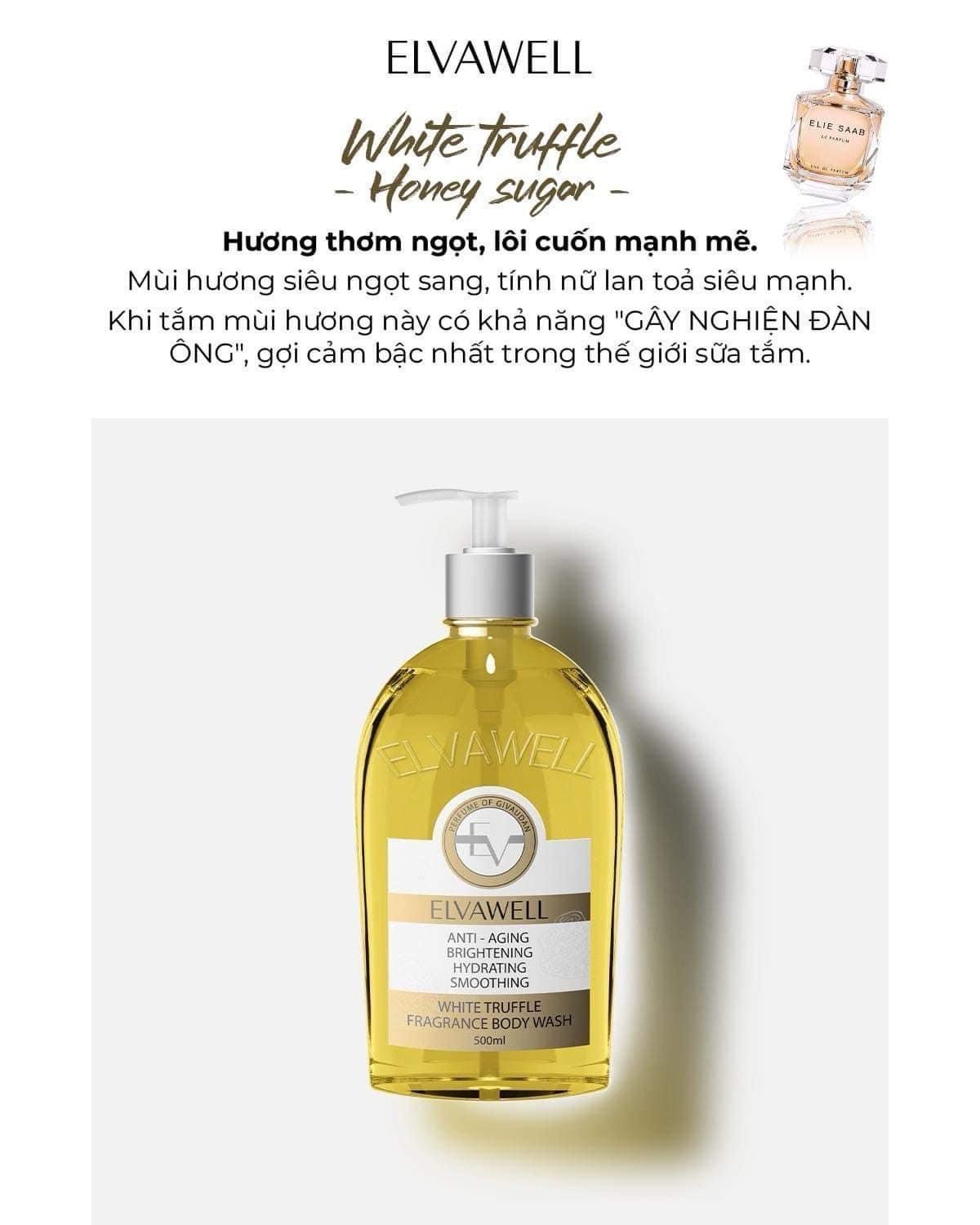 Elvawell White Truffle Honey Sugar Shower Gel 500ML