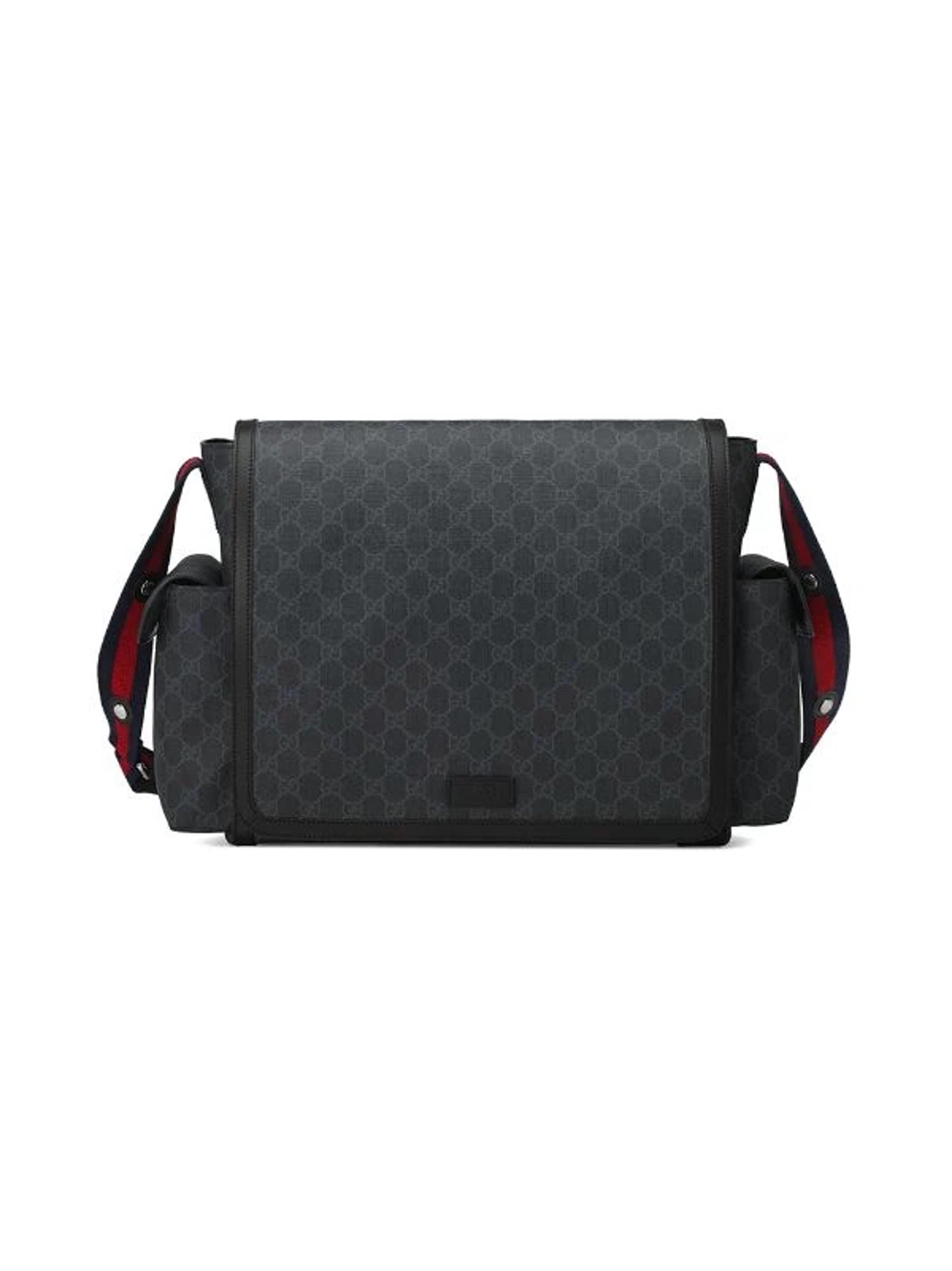 EUC Size Large Gucci GG Supreme Canvas Diaper Bag With Adjustable Shoulder Strap