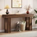 63-Inch Long Console Table, Wooden Rectangular Sofa Table Behind The Couch