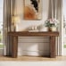 63-Inch Long Console Table, Wooden Rectangular Sofa Table Behind The Couch