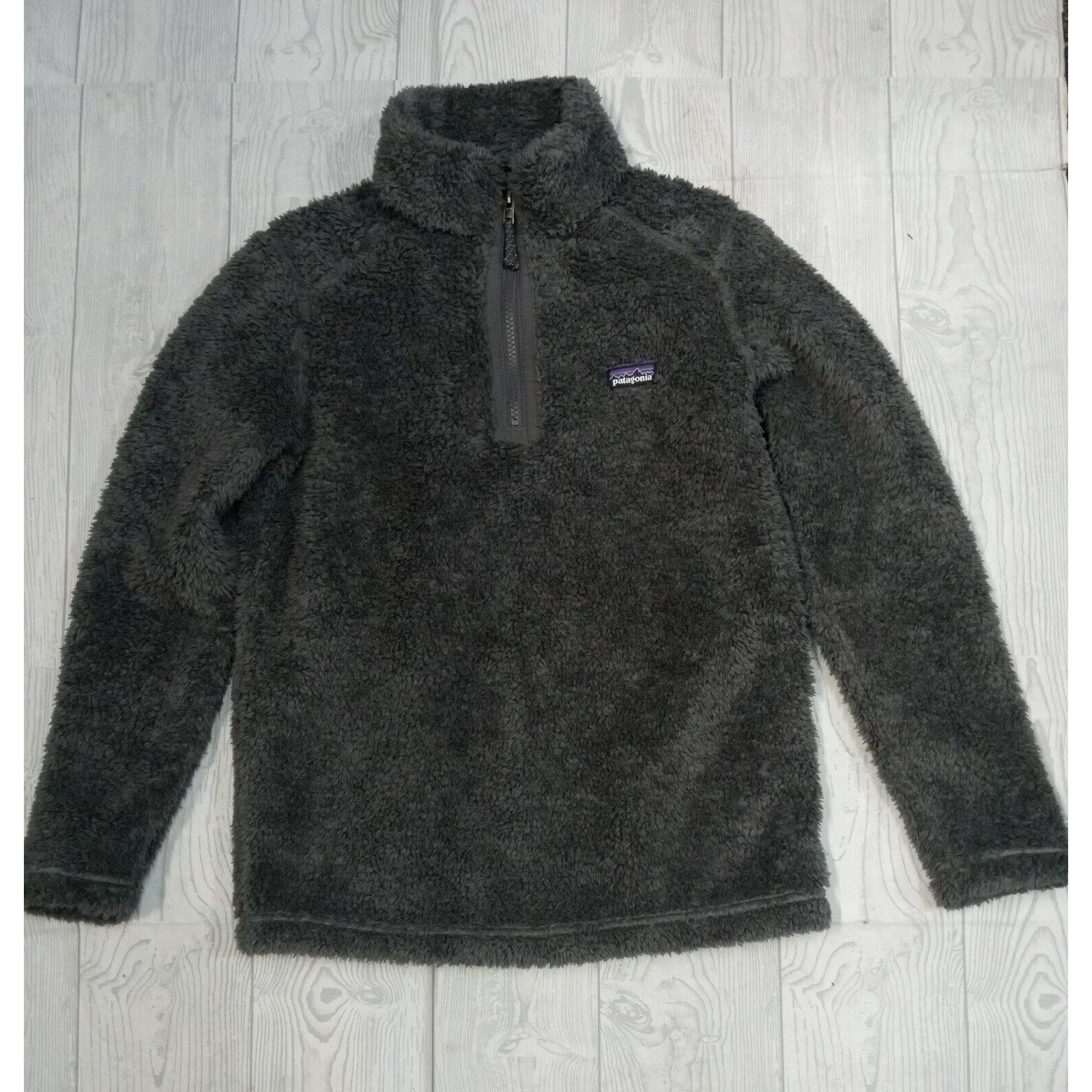 Patagonia Grey Youth Size Large 12 Sherpa Sweater