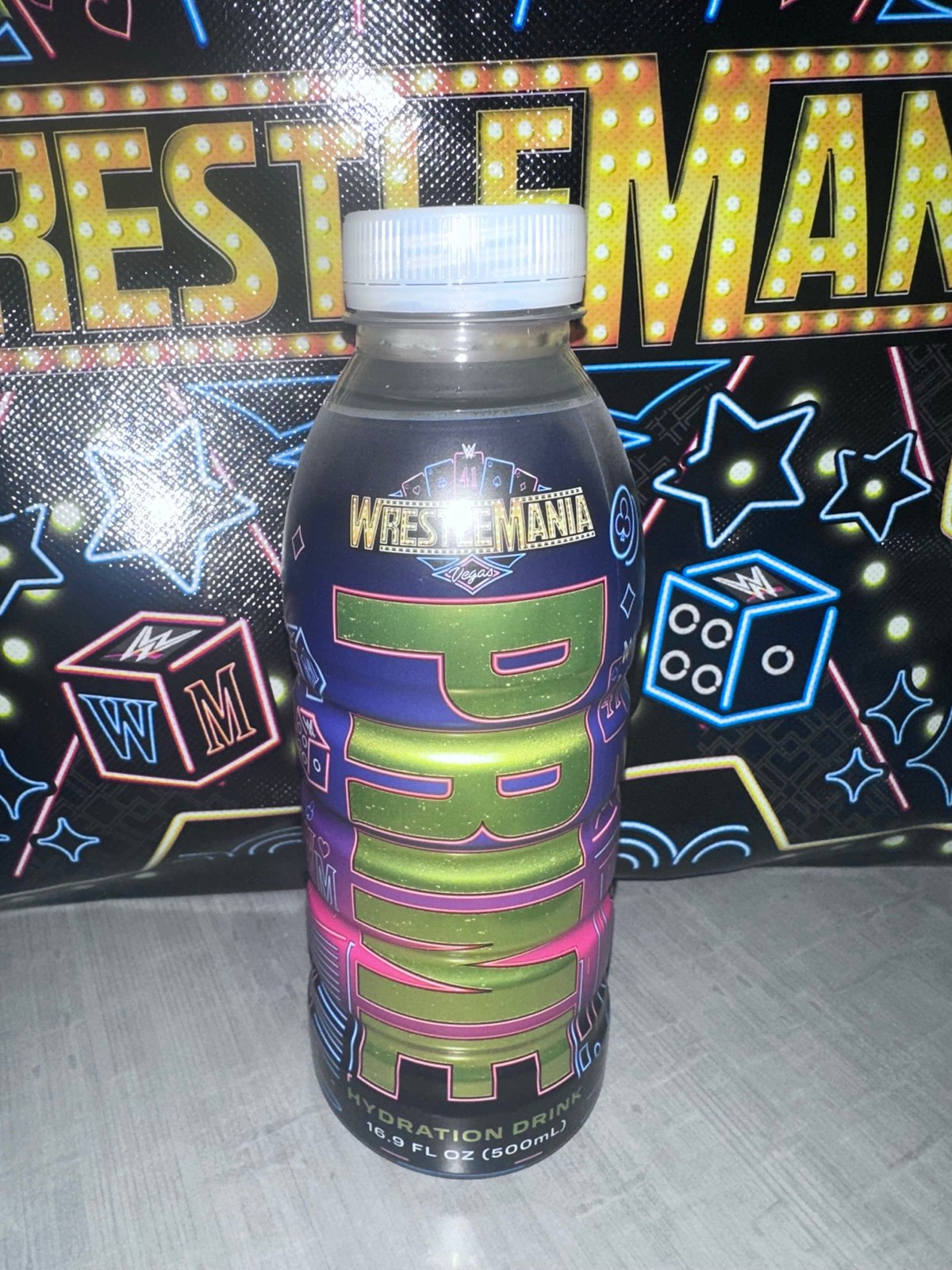 Sealed Wrestlemania 41 PRIME WWE logan Paul hydration drink Las Vegas