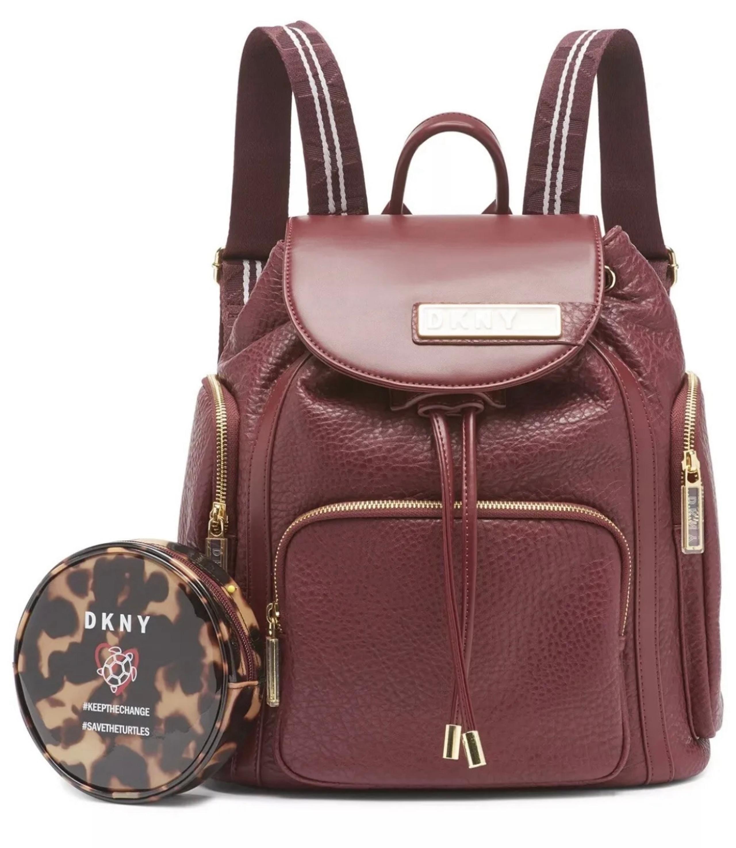 DKNY Rapture Backpack In Wine Color, (Flaw)