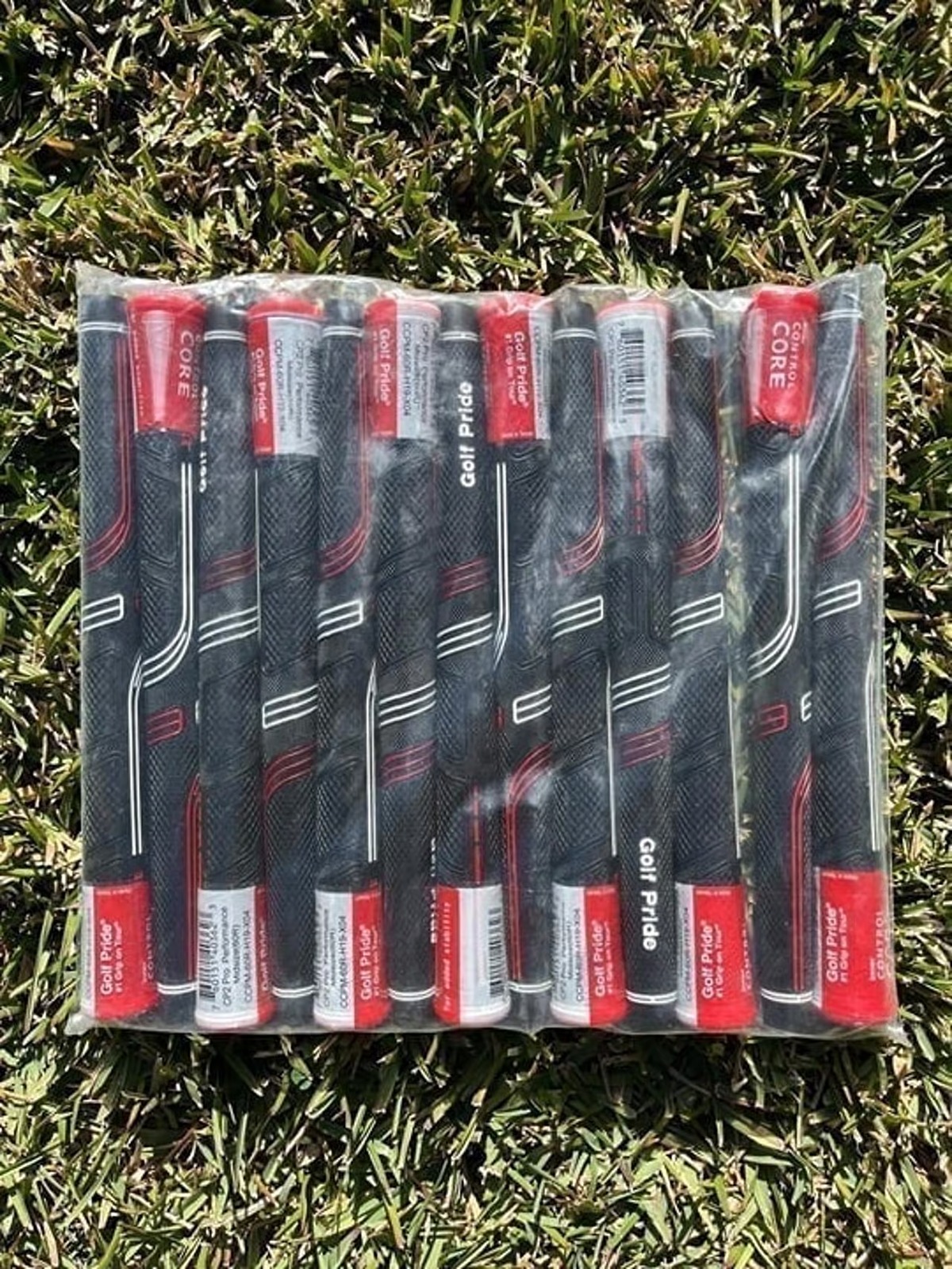 Golf Pride CP2 Pro Midsize 13 Piece Golf Grip Bundle Black/Red