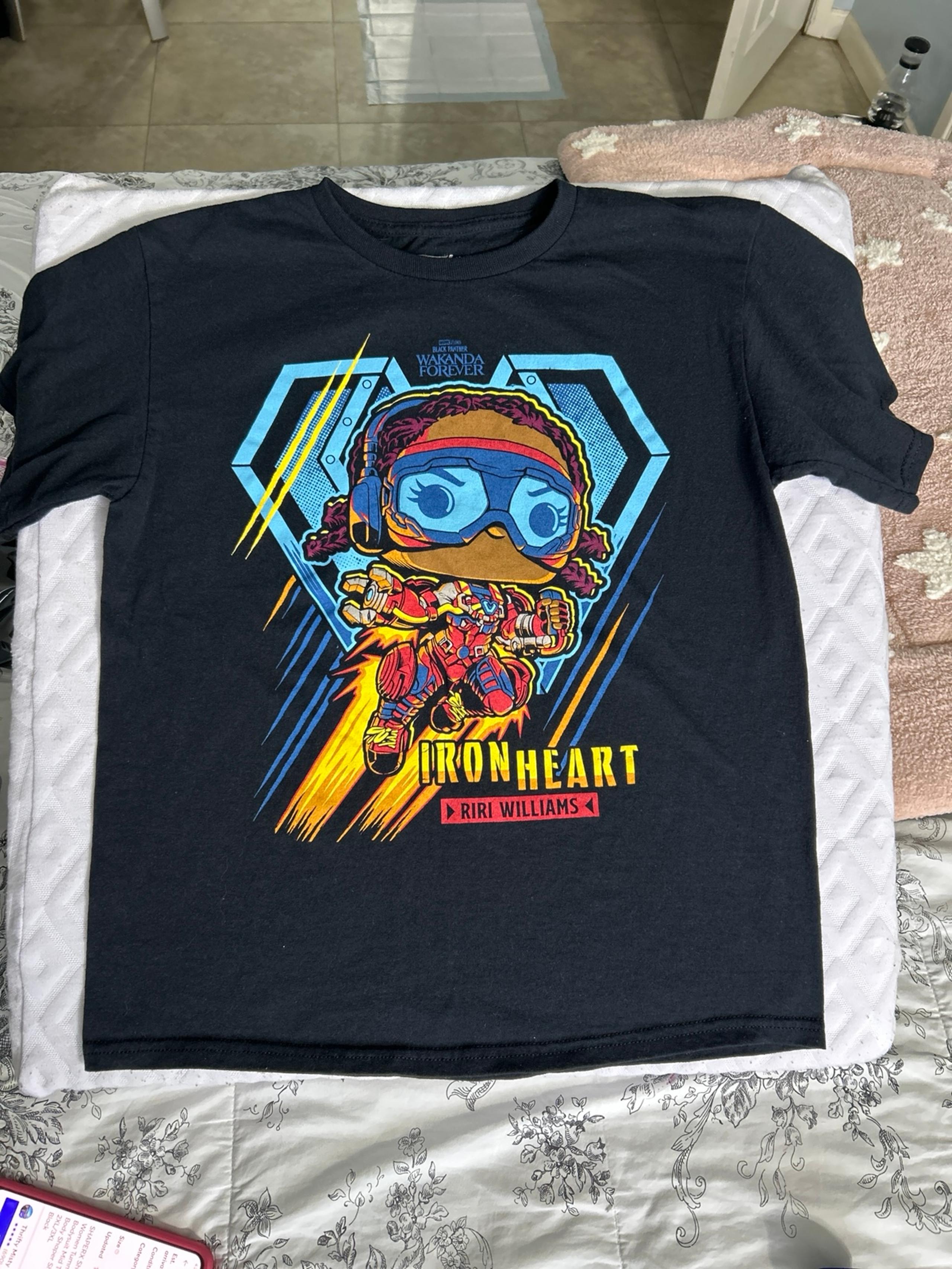 Funko Pop Marvel Men’s Black Panther WAKANDA Forever Short Sleeve Black T-shirt