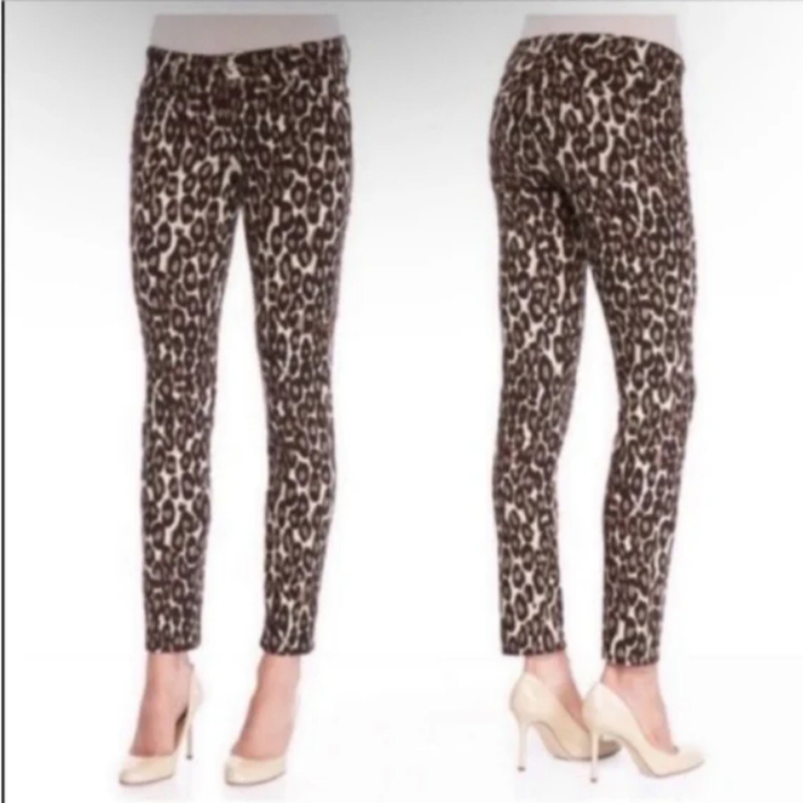 Kate Spade Broome Street Leopard print Skinny Jeans sz 22 petite