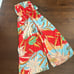 True Destinations Womens Swim Jumpsuit Sz XS Tropical Strapless Beach Coverup
