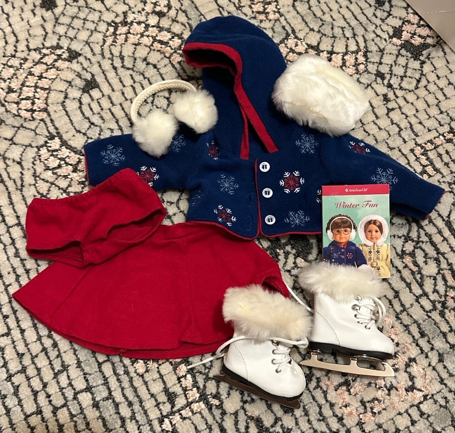 American Girl Molly Ice Skating Set