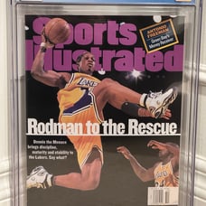 Dennis Rodman Sports Illustrated March 1999 Rodman to Rescue NEWSSTAND CGC 8.0