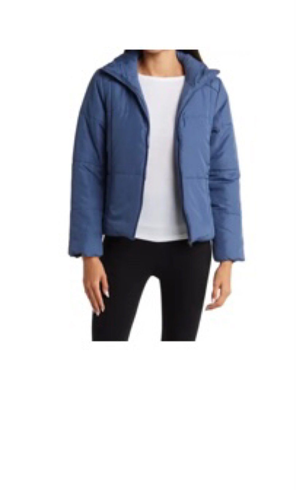 Z by Zella powder quilted puff jacket xs